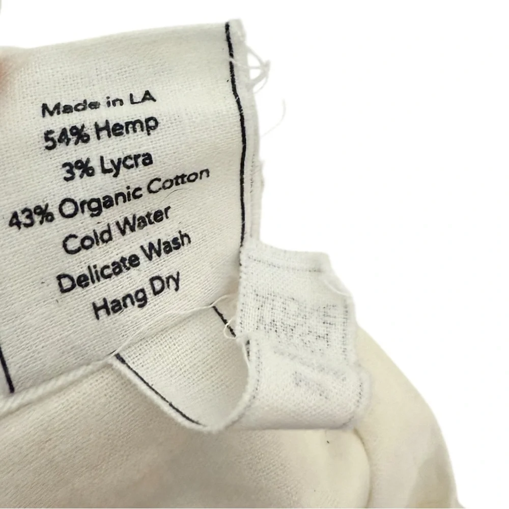 Lykos Cream Natural Cotton Hemp Casual Art In Motion Pants - Medium